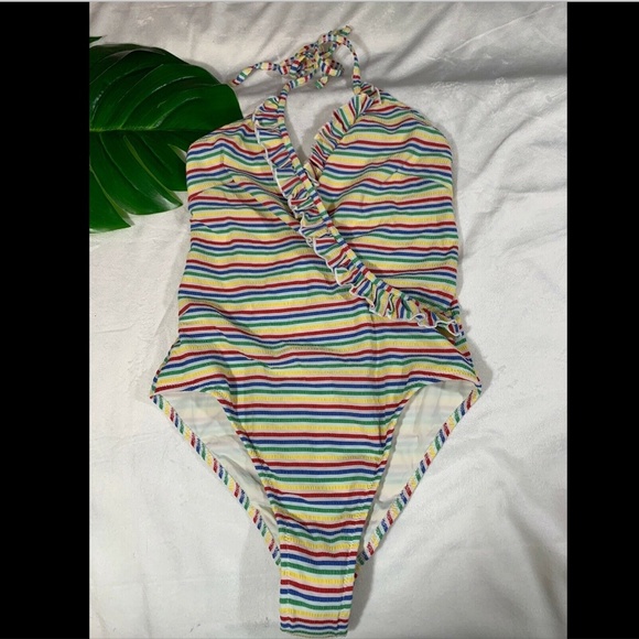NEW Solid & Striped The Nadine Stripe One-Piece‎ Swimsuit SZ Medium - Picture 3 of 9